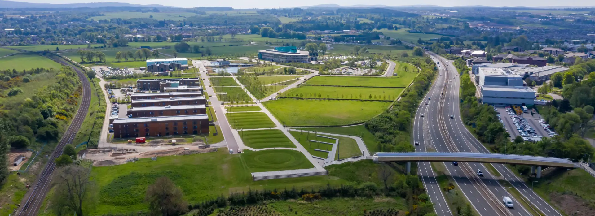 Road and rail from north